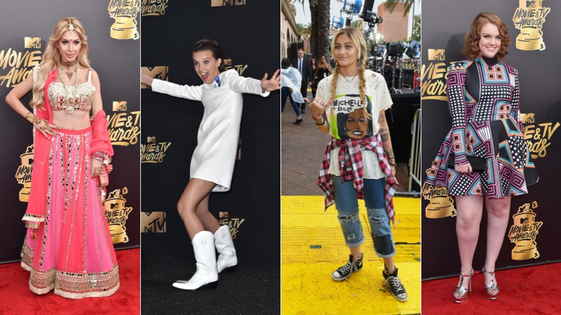 Illustration for article titled Stars Donned Their Best Sequins on the MTV Movie & TV Awards Red Carpet